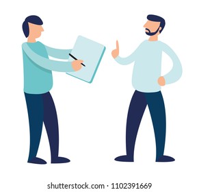 
Vector flat illustration. Business agreement. Eps 10