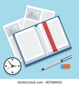 Vector flat illustration education