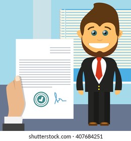 Vector flat illustration employment
