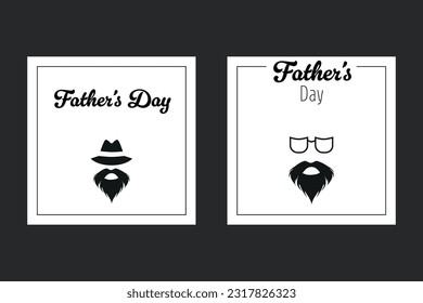 Vector flat illustration Father's Day 