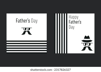 Vector flat illustration Father's Day 