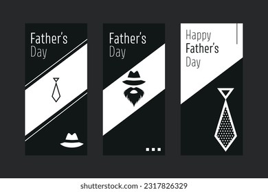 Vector flat illustration Father's Day 