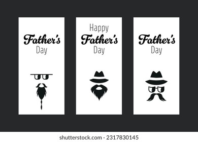 Vector flat illustration Father's Day 