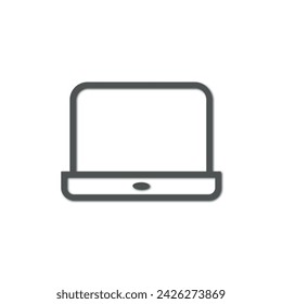 Vector flat illustration. Gray device on a white background. The concept of electronic devices. Suitable for social networks, icons, screensavers and as a template.