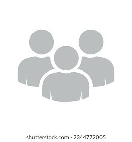 Vector flat illustration in grayscale. Avatar, user profile, person icon, gender neutral silhouette, profile picture. Suitable for social media profiles, icons, screensavers and as a template.