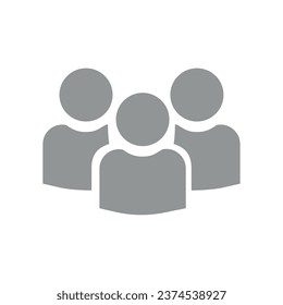 Vector flat illustration in grayscale. Avatar, user profile, person icon, gender neutral silhouette, profile picture. Suitable for social media profiles, icons, screensavers and as a template.