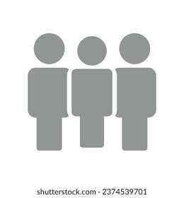 Vector flat illustration in grayscale. Avatar, user profile, person icon, gender neutral silhouette, profile picture. Suitable for social media profiles, icons, screensavers and as a template.