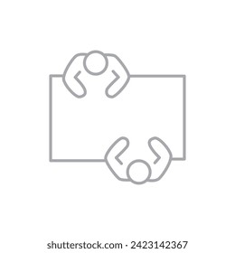 Vektorflache Illustration auf Graustufen. Avatar, Benutzerprofil, Personensymbol, geschlechtsneutrale Silhouette, Profilbild. Geeignet für Profile, Symbole, Bildschirmschoner und als Vorlage.