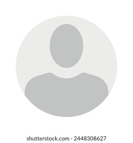 Ilustración Vector en escala de grises. Avatar, perfil de usuario, icono de persona, silueta neutral de género, imagen de perfil. Adecuado para perfiles de redes sociales, íconos, protectores de pantalla y como Plantilla.