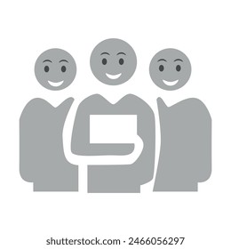Ilustración Vector en escala de grises. Avatar, perfil de usuario, icono de persona, imagen de perfil. Adecuado para perfiles de redes sociales, íconos, protectores de pantalla y como Plantilla.