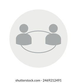 Vector flat illustration in grayscale. Avatar, user profile, person icon, gender neutral silhouette, profile picture. Suitable for social media profiles, icons, screensavers and as a template.