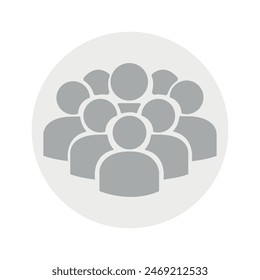Vector flat illustration in grayscale. Avatar, user profile, person icon, gender neutral silhouette, profile picture. Suitable for social media profiles, icons, screensavers and as a template.