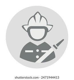 Vector flat illustration in grayscale. Avatar, user profile, person icon, gender neutral silhouette, profile picture. Suitable for social media profiles, icons, screensavers and as a template.