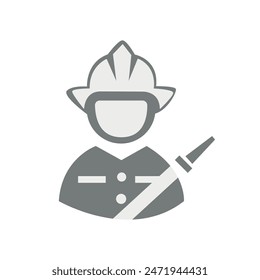 Vector flat illustration in grayscale. Avatar, user profile, person icon, gender neutral silhouette, profile picture. Suitable for social media profiles, icons, screensavers and as a template.