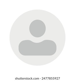 Ilustración Vector en escala de grises. Avatar, perfil de usuario, icono de persona, silueta neutral de género, imagen de perfil. Adecuado para perfiles de redes sociales, íconos, protectores de pantalla y como Plantilla.
