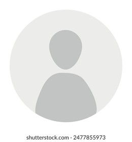 Ilustración Vector en escala de grises. Avatar, perfil de usuario, icono de persona, silueta neutral de género, imagen de perfil. Adecuado para perfiles de redes sociales, íconos, protectores de pantalla y como Plantilla.
