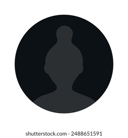 Ilustración Vector en escala de grises. Avatar, perfil de usuario, icono de persona, silueta neutral de género, imagen de perfil. Adecuado para perfiles de redes sociales, íconos, protectores de pantalla y como Plantilla.