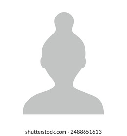Ilustración Vector en escala de grises. Avatar, perfil de usuario, icono de persona, silueta neutral de género, imagen de perfil. Adecuado para perfiles de redes sociales, íconos, protectores de pantalla y como Plantilla.