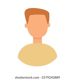 Vector flat illustration in grayscale. Avatar, user profile, person icon, gender neutral silhouette, profile picture. Suitable for social media profiles, icons, screensavers and as a template.