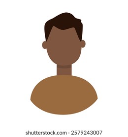 Vector flat illustration in grayscale. Avatar, user profile, person icon, gender neutral silhouette, profile picture. Suitable for social media profiles, icons, screensavers and as a template.