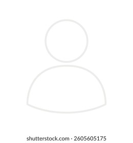 Vector flat illustration in grayscale. Avatar, user profile, person icon, gender neutral silhouette, profile picture. Suitable for social media profiles, icons, screensavers and as a template.