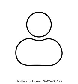 Vector flat illustration in grayscale. Avatar, user profile, person icon, gender neutral silhouette, profile picture. Suitable for social media profiles, icons, screensavers and as a template.