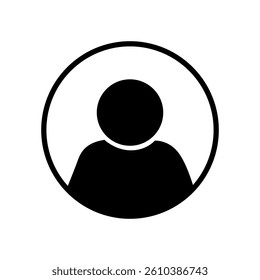 Vector flat illustration in grayscale. Avatar, user profile, person icon, gender neutral silhouette, profile picture. Suitable for social media profiles, icons, screensavers and as a template.
