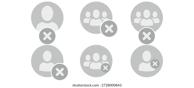 Flache Vektorgrafik in Graustufen. Avatar, Benutzerprofil, Personensymbol, geschlechtsneutrale Silhouette, Profilbild. Geeignet für Social-Media-Profile, Icons, Bildschirmschoner und als Vorlage.