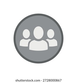 Vector flat illustration in grayscale. Avatar, user profile, person icon, gender neutral silhouette, profile picture. Suitable for social media profiles, icons, screensavers and as a template.