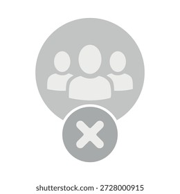 Ilustração plana vetorial em escala de cinza. Avatar, perfil do usuário, ícone de pessoa, silhueta de gênero neutro, imagem de perfil. Adequado para perfis de mídias sociais, ícones, protetores de tela e como um modelo.