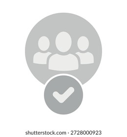 Vector flat illustration in grayscale. Avatar, user profile, person icon, gender neutral silhouette, profile picture. Suitable for social media profiles, icons, screensavers and as a template.