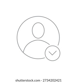 Vector flat illustration in grayscale. Avatar, user profile, person icon, gender neutral silhouette, profile picture. Suitable for social media profiles, icons, screensavers and as a template.