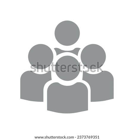 Vector flat illustration in grayscale. Avatar, user profile, person icon, gender neutral silhouette, profile picture. Suitable for social media profiles, icons, screensavers and as a template.