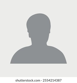Vector flat illustration in grayscale. Icons of man and woman. Avatar, user profile, person icon, profile picture. Suitable for social media profiles, icons, screensavers and as a template.