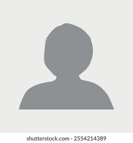 Vector flat illustration in grayscale. Icons of man and woman. Avatar, user profile, person icon, profile picture. Suitable for social media profiles, icons, screensavers and as a template.