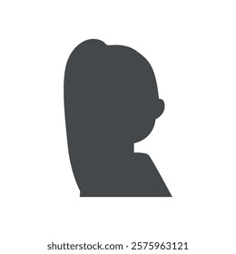 Vector flat illustration in grayscale. Icons of man and woman. Avatar, user profile, person icon, profile picture. Suitable for social media profiles, icons, screensavers and as a template.