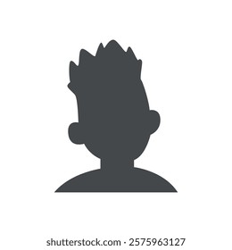 Vector flat illustration in grayscale. Icons of man and woman. Avatar, user profile, person icon, profile picture. Suitable for social media profiles, icons, screensavers and as a template.