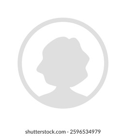 Vector flat illustration. Human icon. Avatar, user profile, human icon, profile picture. Suitable for social media profiles, icons, splash screens and as a template. Business concept.