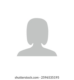 Vector flat illustration. Human icon. Avatar, user profile, human icon, profile picture. Suitable for social media profiles, icons, splash screens and as a template. Business concept.