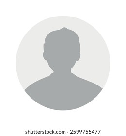 Vector flat illustration. Human icon. Avatar, user profile, human icon, profile picture. Suitable for social media profiles, icons, splash screens and as a template. Business concept.