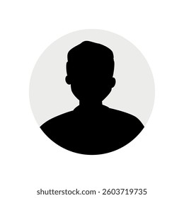 Vector flat illustration. Human icon. Avatar, user profile, human icon, profile picture. Suitable for social media profiles, icons, splash screens and as a template. Business concept.