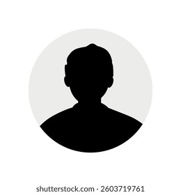 Vector flat illustration. Human icon. Avatar, user profile, human icon, profile picture. Suitable for social media profiles, icons, splash screens and as a template. Business concept.