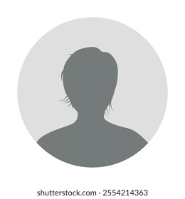 Vector flat illustration. Icons of man and woman. Avatar, user profile, person icon, profile picture. Suitable for social media profiles, icons, screensavers and as a template. Business concept.