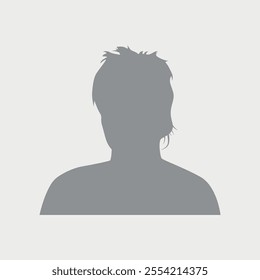 Vector flat illustration. Icons of man and woman. Avatar, user profile, person icon, profile picture. Suitable for social media profiles, icons, screensavers and as a template. Business concept.