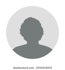 Vector flat illustration. Icons of man and woman. Avatar, user profile, person icon, profile picture. Suitable for social media profiles, icons, screensavers and as a template. Business concept.