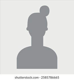 Vector flat illustration. Icons of man and woman. Avatar, user profile, person icon, profile picture. Suitable for social media profiles, icons, screensavers and as a template. Business concept.