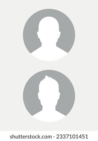 Vector flat illustration. Men icon. Avatar, user profile, person icon, gender neutral silhouette, profile picture. Suitable for social media profiles, icons, screensavers and as a template.