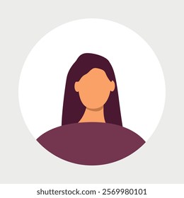 Vector flat illustration. Men and women in different styles. Avatar, user profile, person icon, profile picture. Suitable for social media profiles, icons, screensavers and as a template.