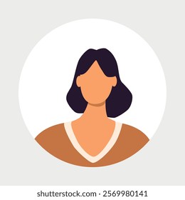 Vector flat illustration. Men and women in different styles. Avatar, user profile, person icon, profile picture. Suitable for social media profiles, icons, screensavers and as a template.