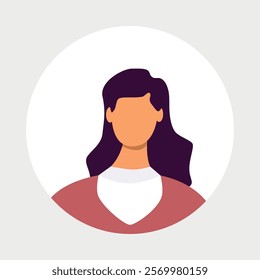 Vector flat illustration. Men and women in different styles. Avatar, user profile, person icon, profile picture. Suitable for social media profiles, icons, screensavers and as a template.